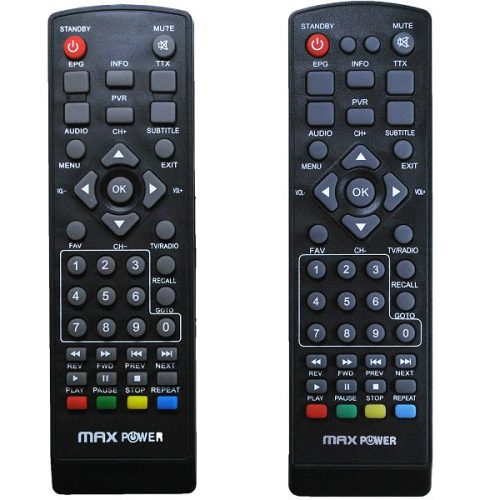 MAXPOWER DALJINSKI ZA HD DVB-T2 RECEIVER STB-1680 Akcija