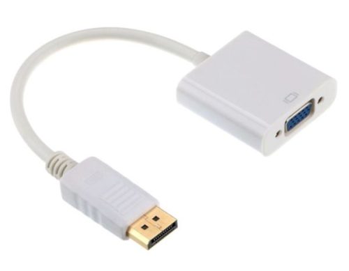 Gembird DisplayPort to VGA adapter cable, white