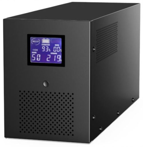 Gembird UPS with USB and LCD display, 3000 VA, black