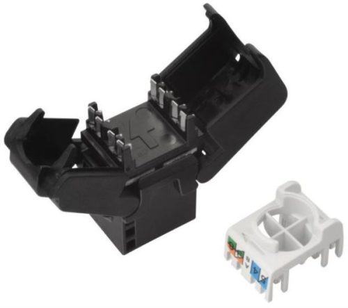 Solarix tool-free keystone CAT6 UTP RJ45, black