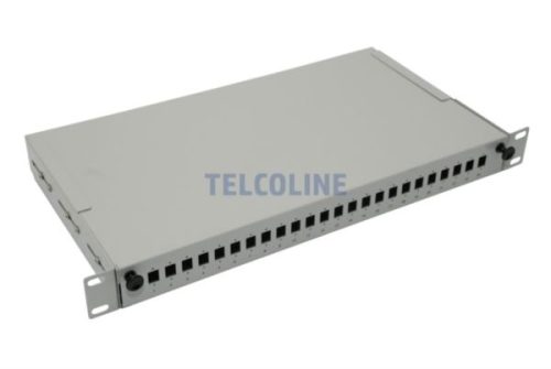 NFO Patch Panel 1U 19" - 24x SC Simplex LC Duplex, Pull-out, 1 tray