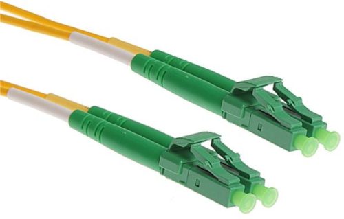 NFO Patch cord, LC APC-LC APC, Singlemode 9 125, G.657A2, Duplex, 5m
