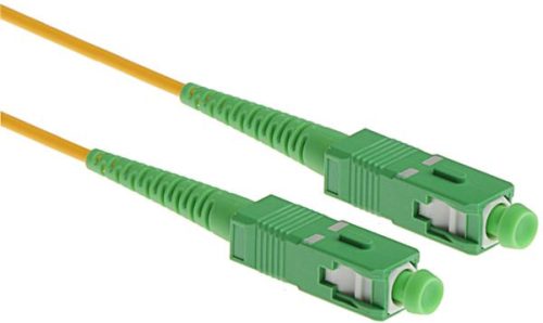 NFO Patch cord, SC APC-SC APC, Singlemode 9 125, G.657A2, Simplex, 1m