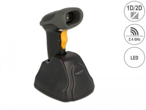 Delock 2,4 GHz Barcode Scanner 1D, 2D