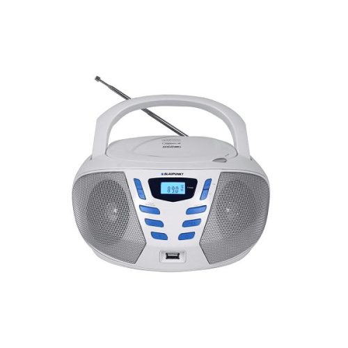 BLAUPUNKT FM RADIO BOOMBOX CD/MP3/USB/AUX/FM BB7WH white