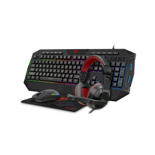 HAVIT GAMENOTE SET COMBO 4u1 TIPKOVNICA+SLUŠALICE+MIŠ+PODLOGA KB501CM