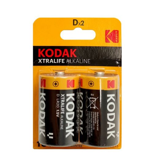 KODAK XTRALIFE ALKALINE D LR20 x2