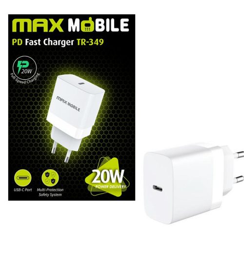 MAXMOBILE KUĆNI PUNJAČ PD QC 3.0 TYPE C, TR-349 20W