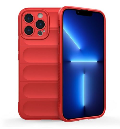MM TPU IPHONE 14 PRO --HARD PROTECTION WAVES red