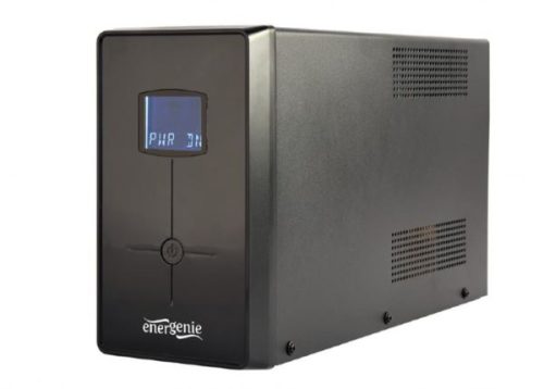 Gembird UPS with USB and LCD display, 2000 VA, black
