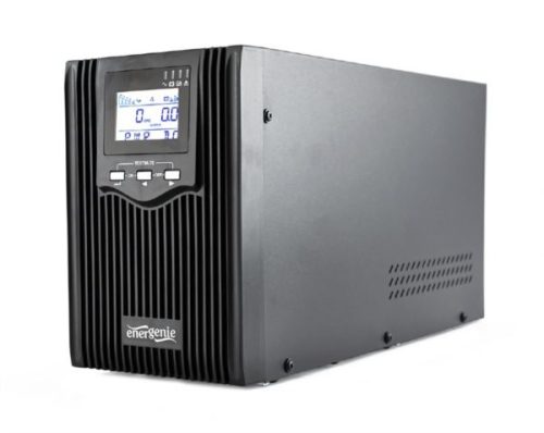 Gembird 2000VA pure sine wave UPS, LCD display, USB, black