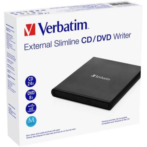 Vanjski snimač Verbatim #53504 CD/DVD, Light, M-Disc, USB 2.0, crni