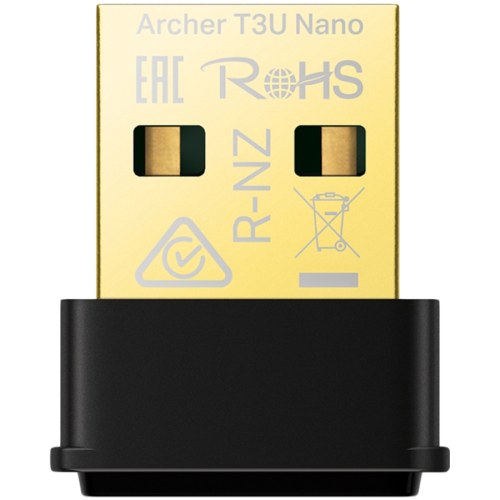 AC1300 Nano Dual Band Wi-Fi USB AdapterSPEED: 867 Mbps at 5 GHz + 400 Mbps at 2.4 GHzSPEC: USB 2.0FEATURE: MU-MIMO