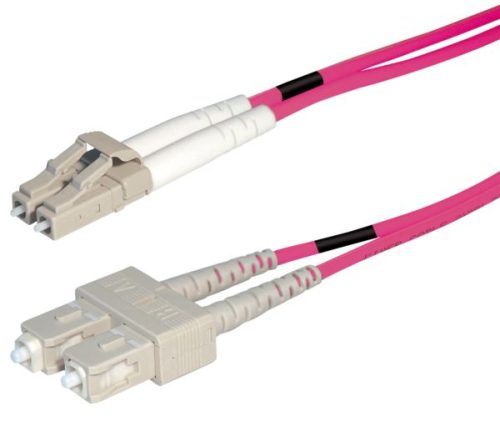 Transmedia Fibre optic MM OM4 Duplex Patch cable LC-SC 10m