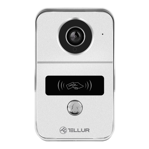 TELLUR PAMETNO WIFI VIDEO ZVONO. 1080P, FUNKCIJA OTKLJUČAVANJA, UNUTARNJE ZVONCE, SIVA