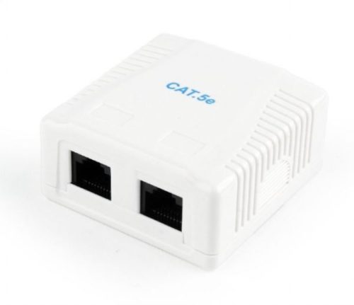 Gembird CAT5E UTP 2-port surface mount box