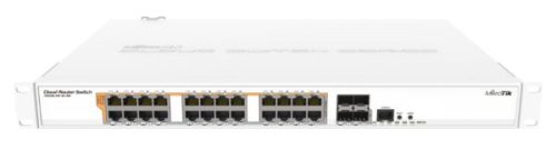 MikroTik 24-port Gbe PoE-out switch 4 SFP slots