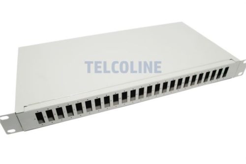 NFO Patch Panel 1U 19" - 24x SC Duplex, Closed, 1 tray