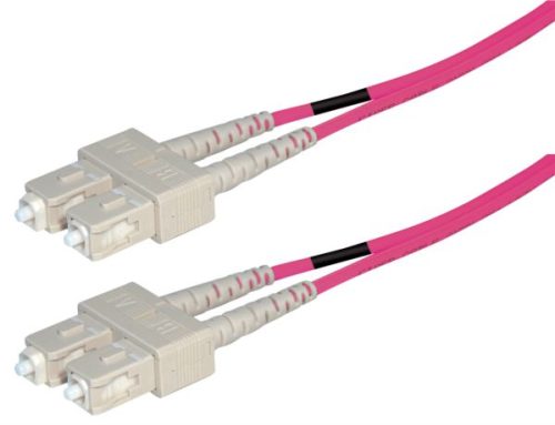 Transmedia Fibre optic MM OM4 Duplex Patch cable SC-SC 5m