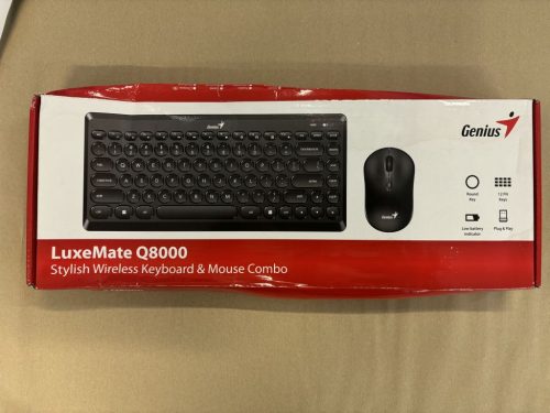 Oštećen (ambalaža) Set Genius tipkovnica Luxemate Q8000 + Miš bežični