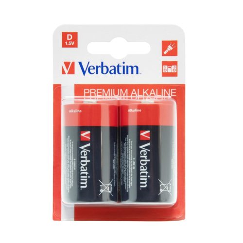 BATERIJE VERBATIM #49923-46 ALKALNE D 1,5V 2K (porijeklo KINA)