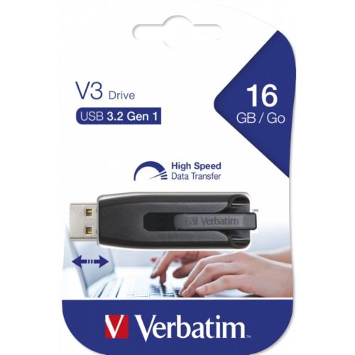 USB STICK VERBATIM 3.0 #49172 16GB STORENGO V3 BLACK