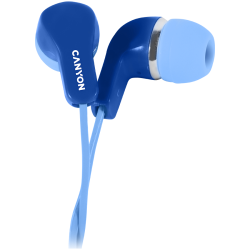 CANYON Stereo Earphones with inline microphone, Blue