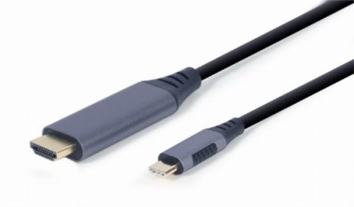 Gembird USB Type-C to HDMI display adapter cable, space grey, 1.8m