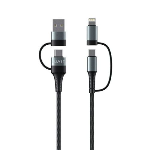 HAVIT KABEL ZA MOB.4U1 (USB,Type C,iPhone Lightning combo) CB6244