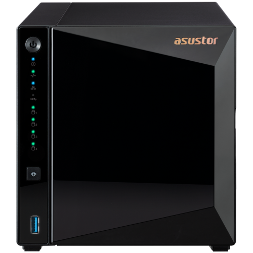 ASUSTOR NAS AS3304Tv2 Drivestor4 Pro Gen2 4x 3.5" - 1x 2.5Gbe Realtek QuadCore RTD1619B 1.7GHz 2GB single PSU desktop