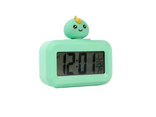Sat budilica iTotal Hello Dino digitalni zeleni XL2837