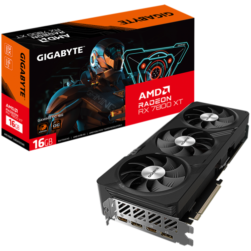 GIGABYTE Video Card AMD Radeon RX 7800 XT GAMING OC 16G, GDDR6 16GB/256bit, PCI-E 4.0 x16, 2xHDMI, 2xDP, 2x8pin, WINDFORCE 3X, 700W PSU, Retail