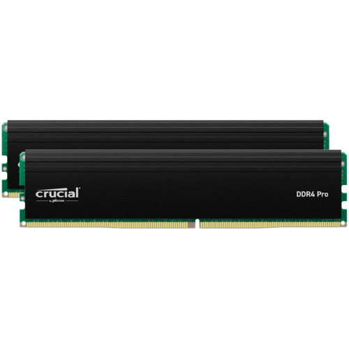 Crucial Pro OC 32GB Kit (2X16GB) DDR5-6400 UDIMM CL38 Black