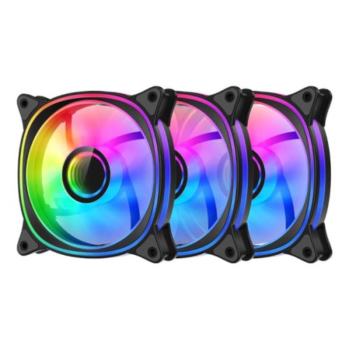 LC-Power LC-CF-120-ARGB-KIT, crni, 3 pack
