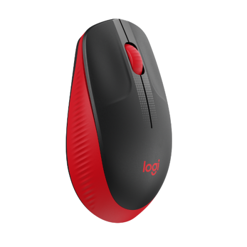 Logitech M190 bežični optički miš, crveni