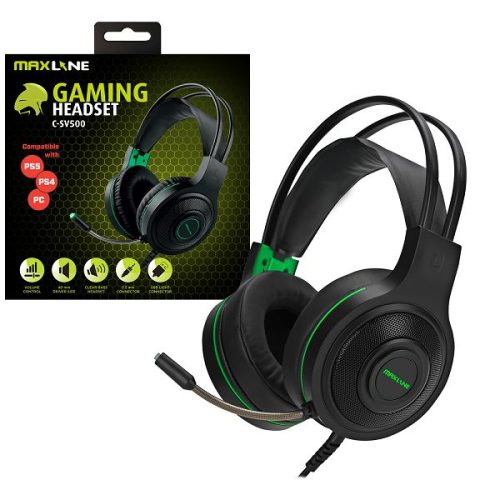 MAXLINE SLUŠALICE C-SV500 USB/3.5mm PC/PS4/PS5 MIC