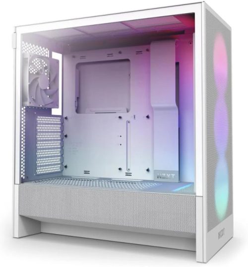 NZXT H5 Flow RGB 2024, bijelo bez napajanja, ATX
