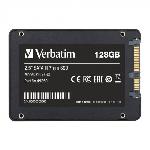 SSD Verbatim #49350 128GB, Vi550 S3, 2.5" SATA III 7mm, r520/w430Mbs